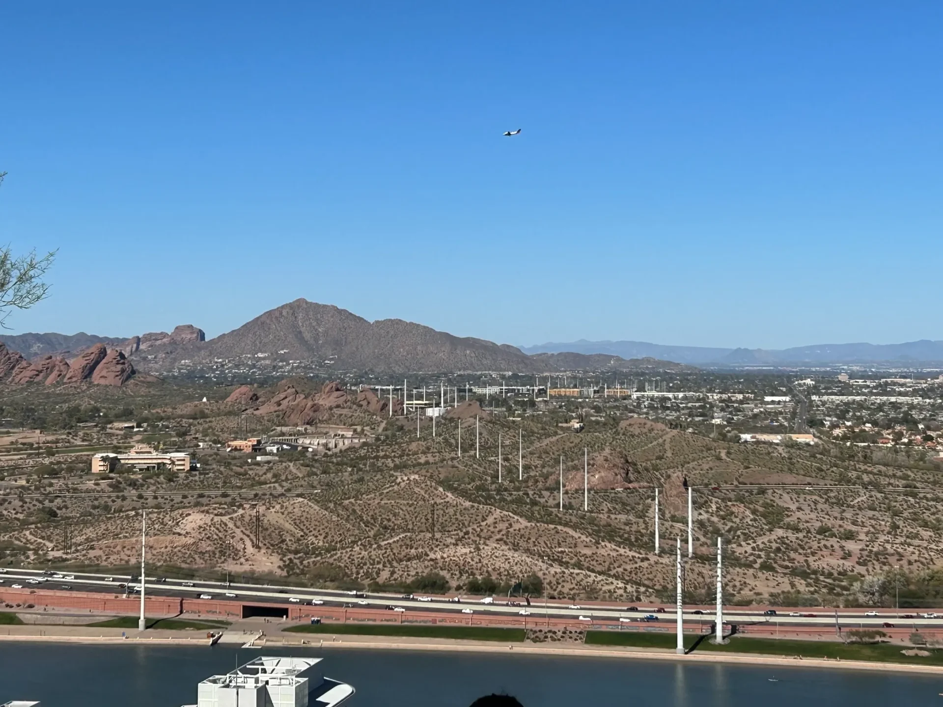 The view from A Mountain in Tempe.